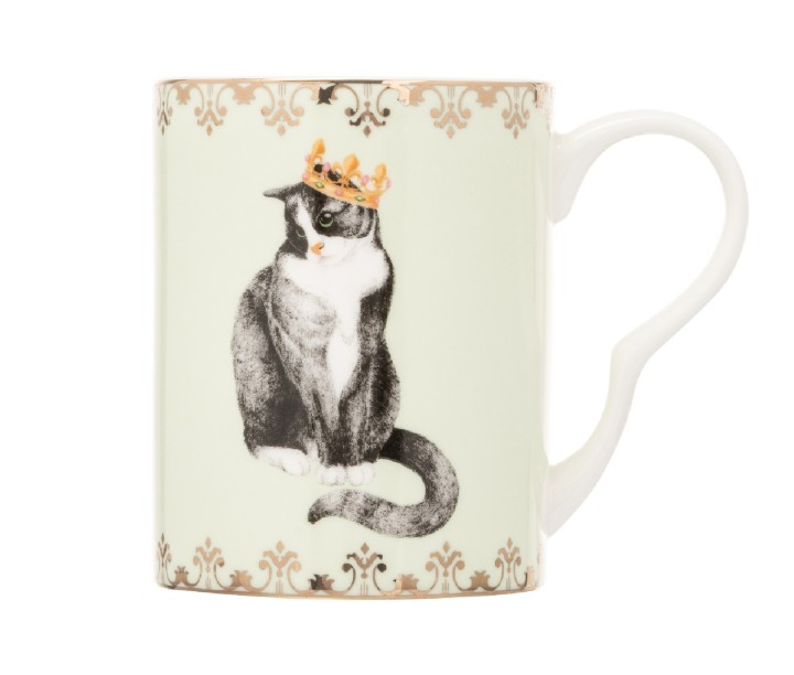 YVONNE ELLEN porcelianinis puodelis "Cat" 350 ml | 1