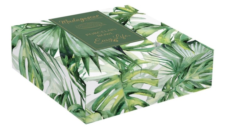 EASY LIFE porcelianinis dubuo "Leaves light green", Ø 21 cm  | 4