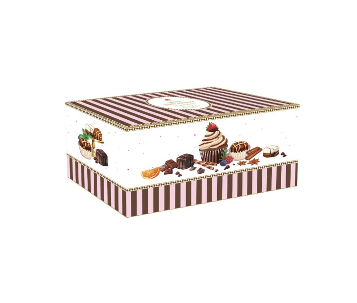 EASY LIFE porcelianinis puodelis su lėkštute "Sweet moments" 350 ml | 2