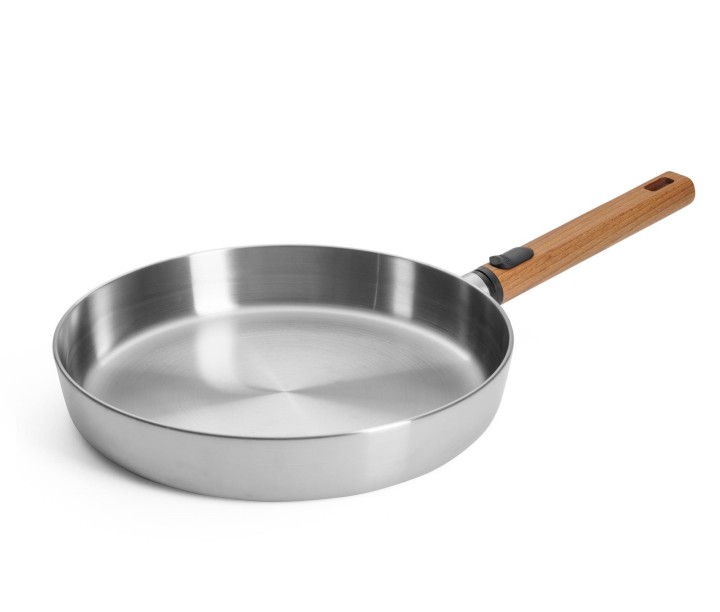 WOLL pusiau gili plieninė keptuvė "Logic steel Induction" Ø 28 cm | 1