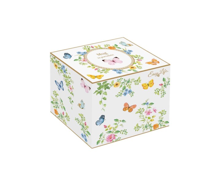 EASY LIFE porcelianinis puodelis "Dancing butterflies" 350 ml | 2