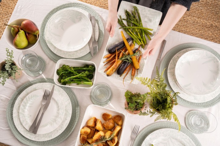 MARY BERRY porcelianinių indų rinkinys "Botanical Signature", 12 vnt.  | 12