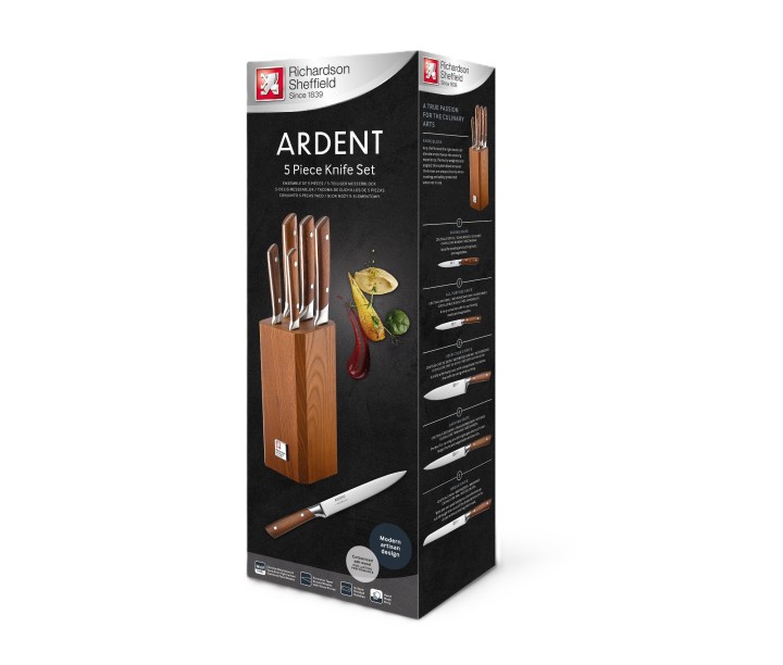 Richardson Sheffield peilių rinkinys su stovu "Ardent", 6 dalys  | 4