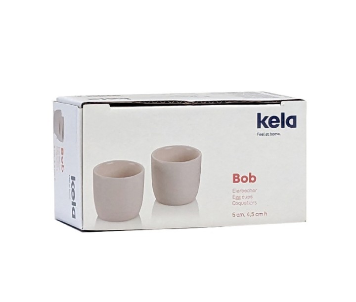 KELA porcelianinis laikiklis kiaušiniui "Bob", 2 vnt.  | 4