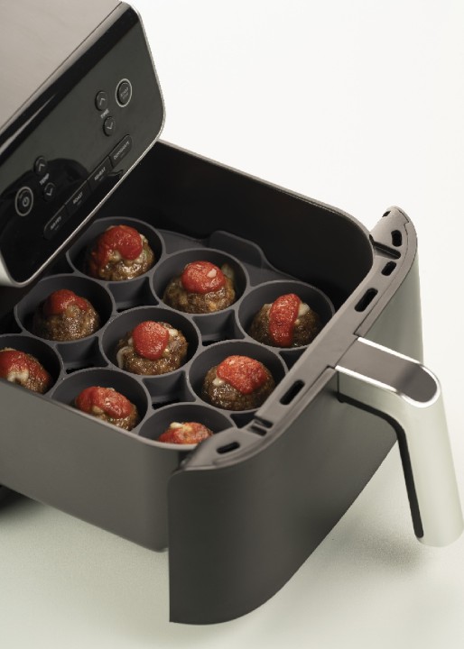 SILIKOMART silikoninė kepimo forma karšo oro gruzdintuvei "Silfry egg" 21,5 x 21,5 x 3,6 cm | 7