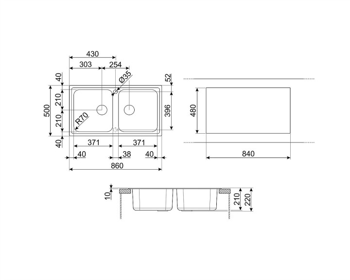 SMEG plautuvė LZ862P  | 4