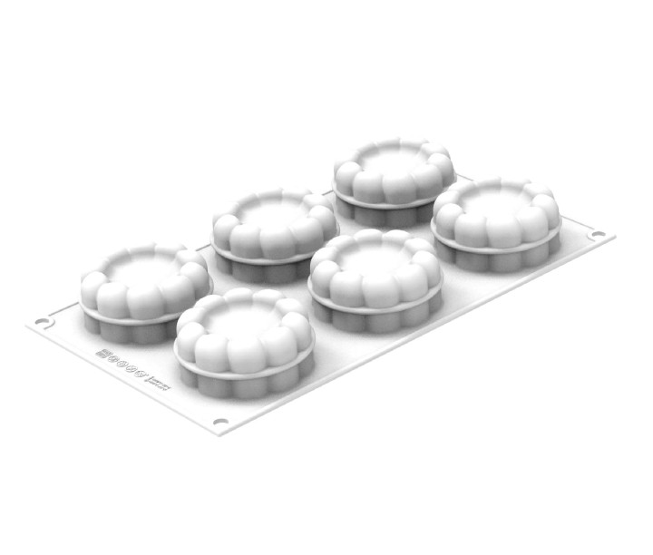SILIKOMART silikoninė kepimo forma keksiukams "Charlotte", 6 x 100 ml (viso: 600 ml) | 1