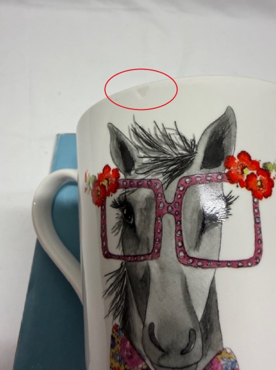 LifetimeBRANDS porcelianinis puodelis "Horse" 380 ml | 2