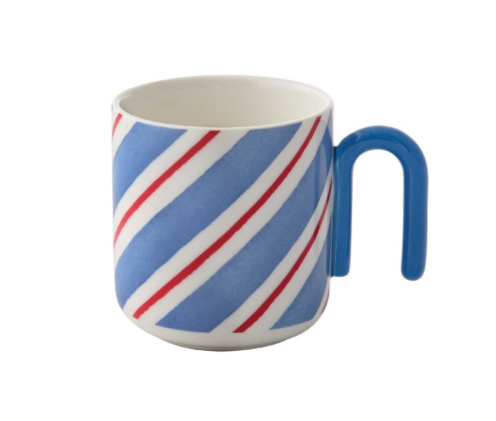 EASY LIFE porcelianinis puodelis "Twist blue" 350 ml | 1