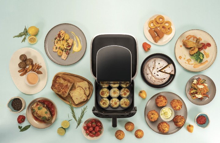 SILIKOMART silikoninė kepimo forma karšo oro gruzdintuvei "Silfry egg" 21,5 x 21,5 x 3,6 cm | 2