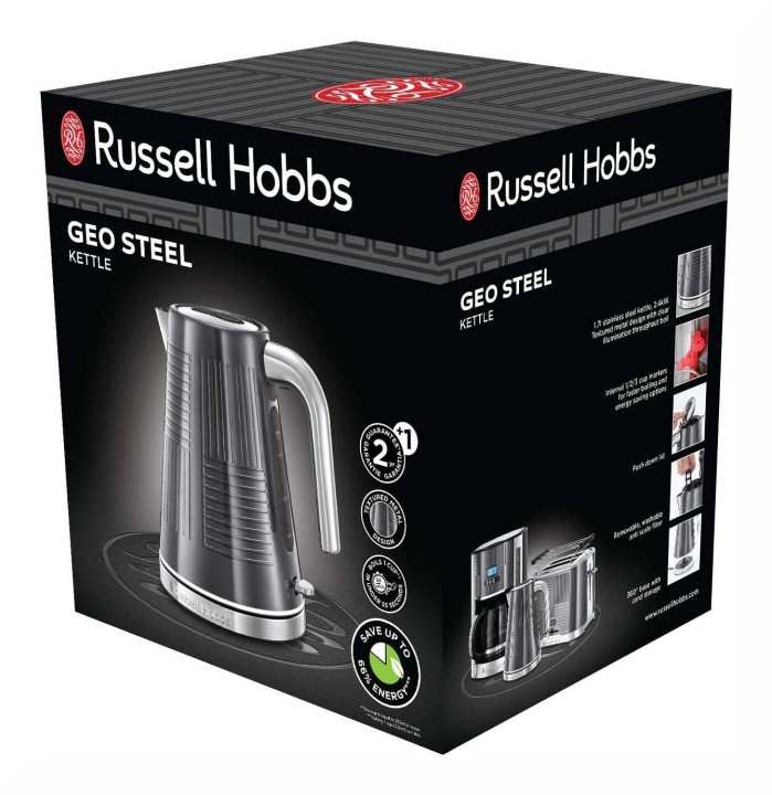 "Russell Hobbs" elektrinis virdulys "Geo Steel", 1,7 l, 25240-70  | 8