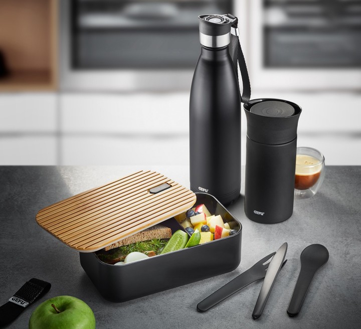 GEFU gertuvė su dviguba sienele ''Olimpio'', juoda 750 ml | 3