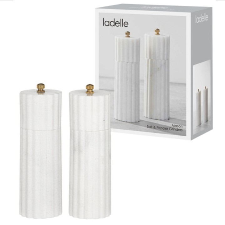LADELLE druskos ir pipirų malūnėlis "Mason" 2 vnt., 5 x 16,5 cm | 1