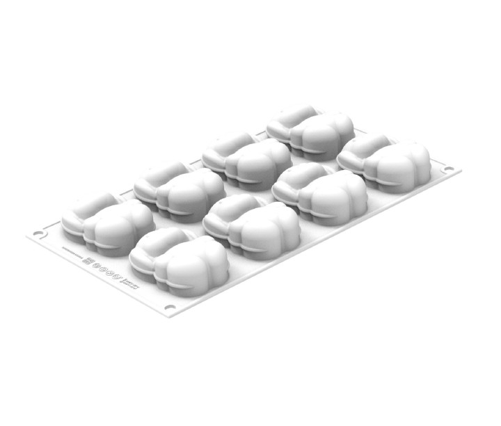 SILIKOMART silikoninė kepimo forma keksiukams "Rabbit", 8 x 70 ml (viso: 560 ml) | 1