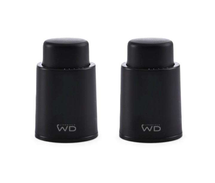 WD LIFESTYLE vyno butelio kamštis su vakuumavimo sistema, 2 vnt.  | 1
