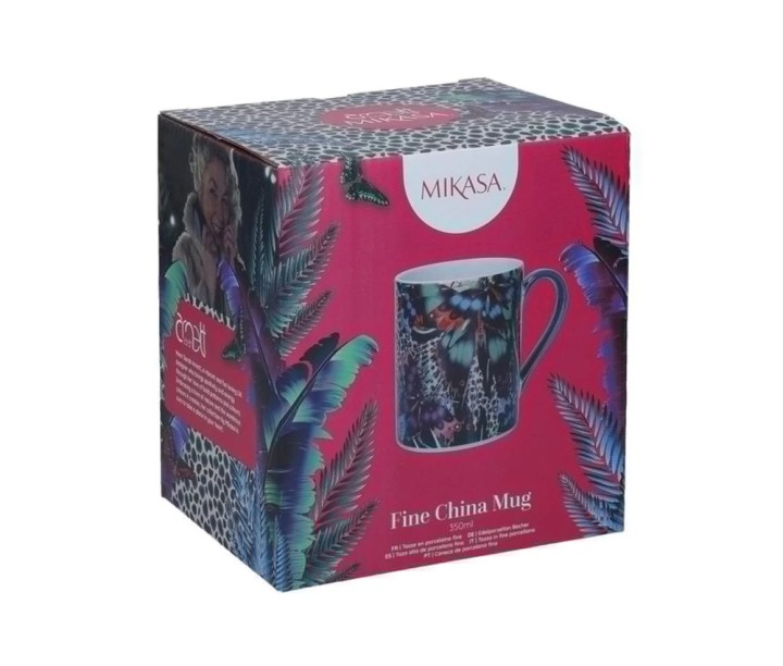 LifetimeBRANDS porcelianinis puodelis "Butterflies" 300 ml | 5