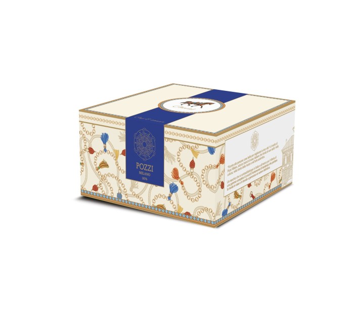 POZZI MILANO porcelianinis puodelis su lėkštute "Cheval" 220 ml | 2
