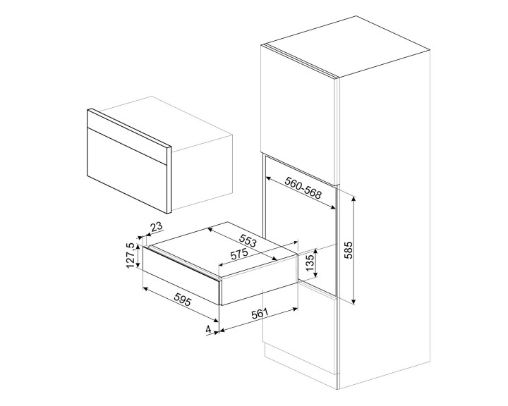 SMEG vakuumavimo stalčius CPV315X  | 11