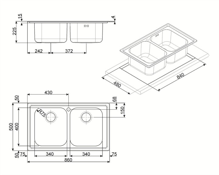 SMEG plautuvė LL862-2  | 4